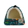 e3c4cfa97564f55e 1pc Cute Print Bird Bed Mini Cage Rabbit Squirrel Mat Guinea Pig Nest Hamster House Small Animal Sleeping Bed Pet Hanging Cage