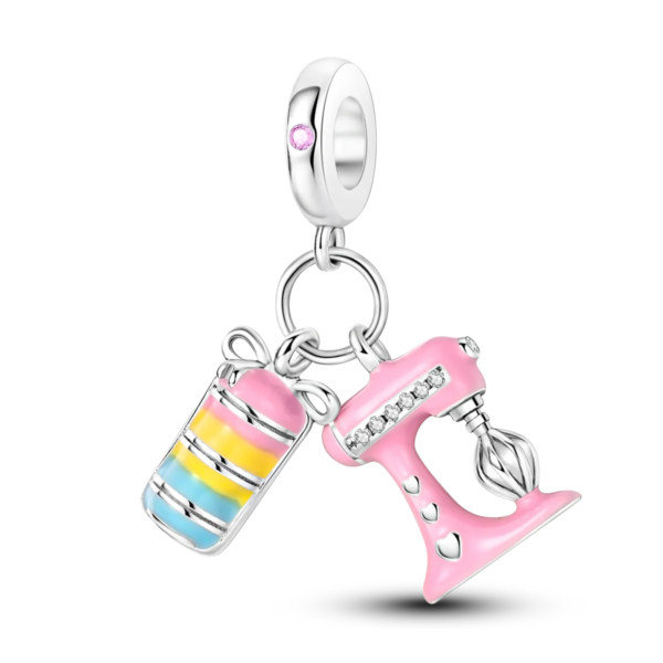 e3cf5b07ed2b760e MULA 1PC Sier Plated Dangle Charms Lipstick Plane Insect Pendants Fit Original Bracelet Beads DIY Fashion Jewelry