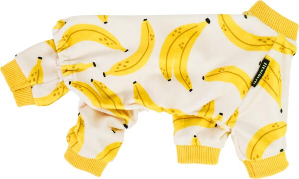 e3d2557e46736042 Banana Dog Pajamas, Warm Dog Onesie, Dog Clothes for Small Dogs Girl Boy, Lightweight Velvet Pet Jumpsuit, Cat Outfit, Beige, Yellow, Medium
