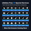 MUCAR VO6 Professional Car Diagnostics Tools Full System 28 Reset ECU Coding Bidirectional Test Erase Error Code OBD2 Scanner