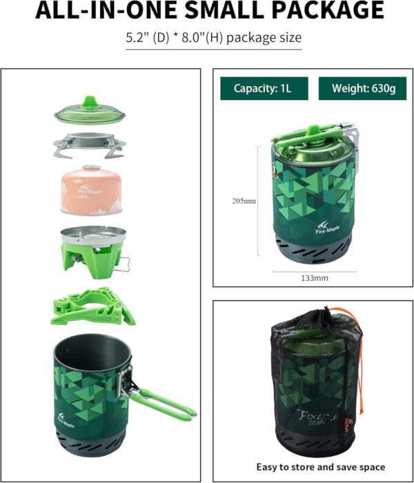 e3e26f05c5f59b0e Fire-Maple Fixed Star X2 Backpacking and Camping Stove System Outdoor Propane Camp Cooking Gear Portable Pot Jet Burner Set Ideal for Hiking, Trekking, Fishing, Hunting Trips and Emergency Use