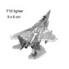 3D Metal Military J-20 J-10B SU-34 KA-50 Fighter UFO RAH-66 Helicopter DIY Handmade Assemble Model Jigsaw Puzzles