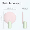 e3f3ba5775588c8d DOCO Table Makeup Mirror LED Light Stepless Dimmer Ultra Clear Beauty Chinoiserie Classical Lovely High Quality Gift