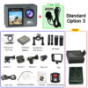 e3f48175d8f472e7 5K 4K60FPS Action Camera Dual IPS Touch LCD EIS 170° DVR 30M Waterproof 5X Zoom Sport Camera With Wireless Mic & Pre Recording