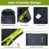 ATEPA Sleeping Bag for Adults, 3 Season Cold Weather & Warm Weather Compact Waterproof Sleeping Bag with Compression Sack for Camping Backpacking Hiking