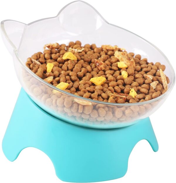 MILIFUN Raised Cat Food Bowls with Stand, Cat Dishes for Food or Water, Cat Tilted Bowl, Pet Dish with Stand
