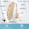 e40eedb23246fe35 2024 Best Rechargeable Digital BTE Aid Adjustable Tone Sound Amplifier Portable Deaf Elderly Hearing Aids