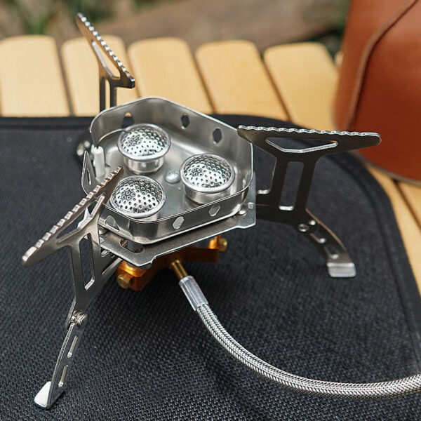 e4195ac4b562ffc8 Outdoor Gas Foldable Portable 3 Head for Travel Picnic BBQ 5800W Big Power Camping Windproof Stove Burner