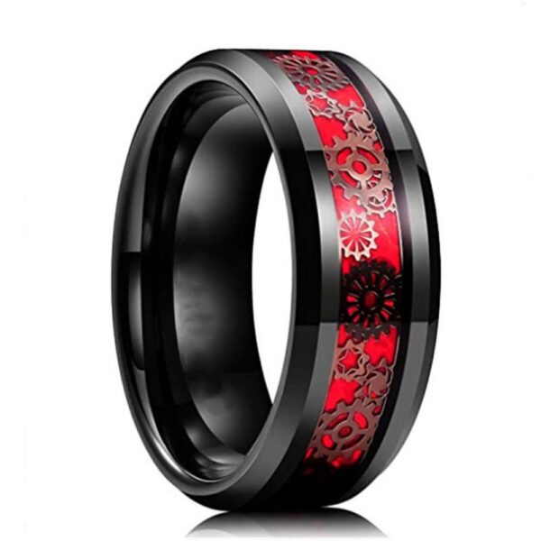e42f18927eb07bf9 Handmade Diamond Ornate Geometric 3D Band Gear Spinner Rings Rotating Mechanical Decompression Anxiety Ring for Women Men