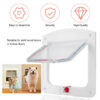 e43f0cd8ce6abfab Way Locking Cat Flap Door Interior Exterior Weatherproof Pet Doors Cats Doggie Suitable For Window & Wall 4 W