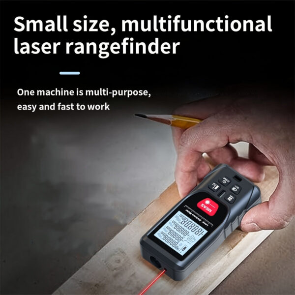 e441ba15a1324393 100m Distance Meter 50m Laser Rangefinders Digital Tape with Bubbles Leveling Handheld Trena Range Finder Measurer Ruler