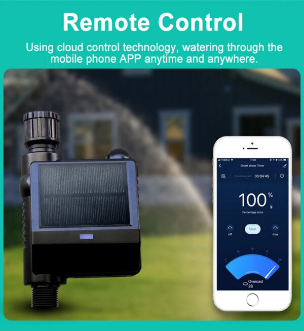 Tuya  ZIGBEE Garden Solar Energy Watering Timer Ball Valve Sprinkler Drip Irrigation System Water Controller Smart Life