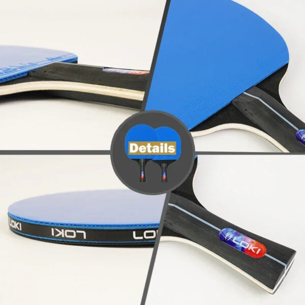 e472790a3ba0ae80 LOKI K5000 Table Tennis Racket Set 1pc/2pcs Home Entertainment Ping Pong Rackets with Blue Color Ping Pong Rubber