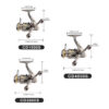 e4783218fb506649 HAUT TON CD Spinning Fishing Reel 5.2:1 GearRatio 13.23Lbs Max Drag Metal Spoo Foldable CNC rm For Freshwater Saltwater
