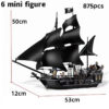 e48559d8c74d0011 Pirates The Black Pearl Queen Anne's Revenge Ship Boat Fit 4195 4184 Model Building Block Moc Caribbean POTC Toys Christmas Gift
