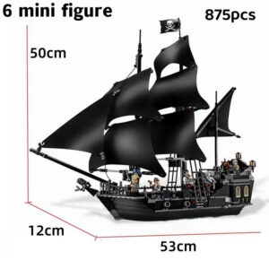 e48559d8c74d0011 Pirates The Black Pearl Queen Anne's Revenge Ship Boat Fit 4195 4184 Model Building Block Moc Caribbean POTC Toys Christmas Gift