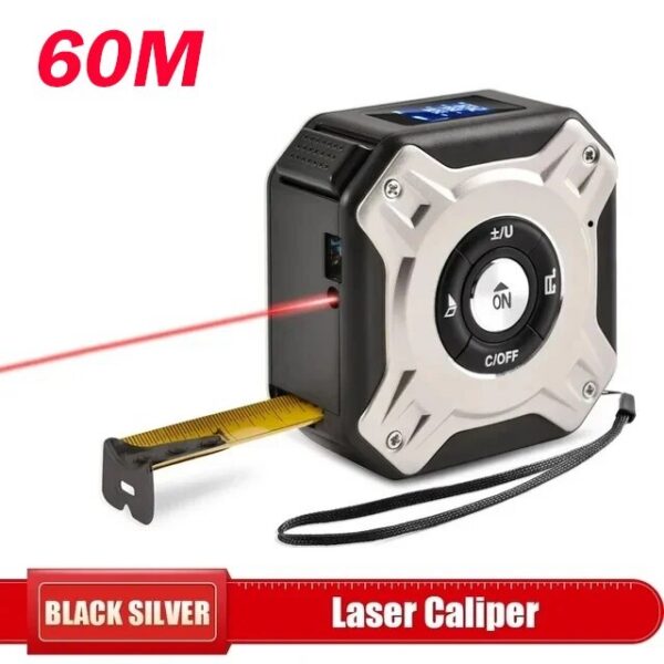 e492dd631981eacd 3 In 1 Laser 40 60 M Measurement With Backlit Display Rangefinder Scale Area / Distance Rechargeable