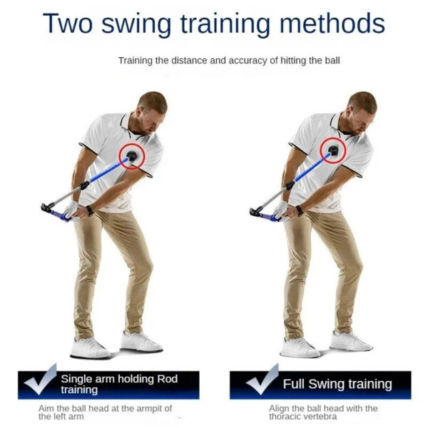 e4992d12fe3487e7 PGM Golf Swing Trainer Folding Correction Praconer Adjustable Length Angle Beginner Available with Left Right Hands HGB023