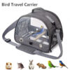 Bird Travel Carrier Portable Transport Bird Cage With Stainless Steel Tray Small Pet Multi-functional Parrot Bird Bag Outdoor