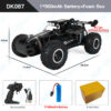 ZWN 1:16 2.4Gh Model RC Car With LED Lights 2WD Off-road Remote Control Climbing Vehicle Outdoor Cars Toys for Boys Girls Gifts