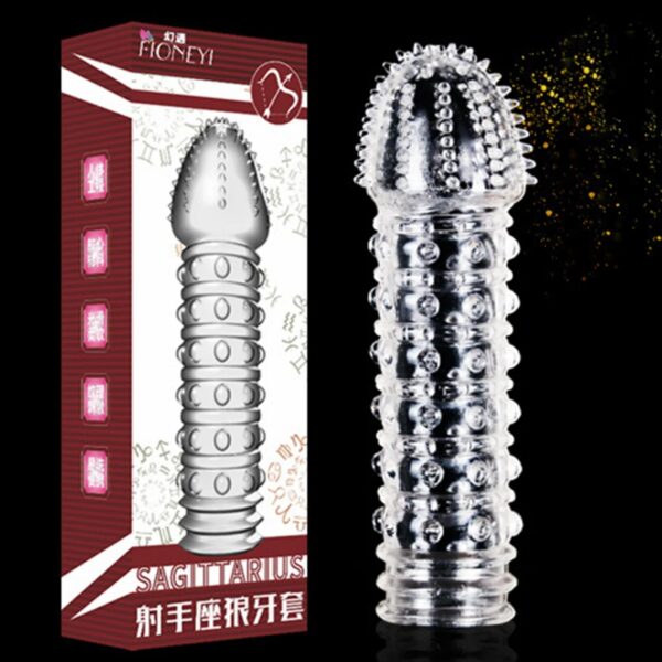 e4cc0d9b05bb8b7d Spike Penis Sleeve Reusable Condoms Sex Toys for Men Delay Ejaculation Penis Sleeve Contraception Cock Ring Extender 남성전용기구