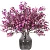 e4d4398a553f9d89 Momkids 6 Pcs Babys Breath Bulk Artificial Faux Silk Flower Gypsophila Bouquet Winter Real Touch Fake Floral for Office Kitchen Wedding Restaurant Centerpieces Christmas Party Decor (White)