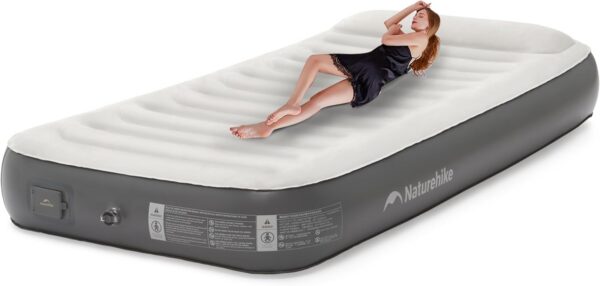 Naturehike Air Mattress with Built in Pump and Pillow, Gray (Narrow King-78.74 x 70.9in)