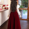 e502b22e0e8cdbbf YZYmanualroom Red High End Veet Elegant Girl First Communion Concert Wedding Party Teen Junior Bridesmaid Dress
