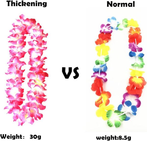 e50686dc31abe388 Hawaiian Hula Leis Dance Garland Artificial Flowers Neck Loop for Luau Party Costumes (Pink)