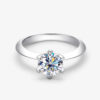 Serenity GRA Certified 1-5CT Moissanite Rings Lab Diamond Solitaire Ring for Women Engagement Promise Wedding Bands Fine Jewelry