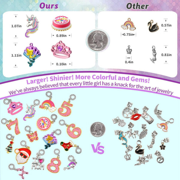 e50f3b7916a92aa5 Mermaid Jewelry Product Making DIY Art Craft Set Toy Age 5 6 7 8 9 10 11 12 Year Old Girl Child Creative Birthday Gift