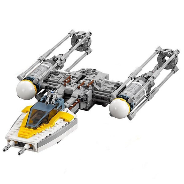 e5399bb6e2097782 Interstellar Series Y-Wing Building Blocks Set, Compatible with 75172 Fighter Models, Brick Toys Kids Birthday Gift