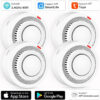 Wifi Tuya Smart Smoke Detector Sensor Wireless Fire Protection Smoke Alarm High Sensitivity Safety Prevention Sensor 80DB
