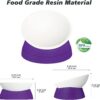 e53f8d6eb93d4f59 2Pcs Cat Bowls Elevated Cat Food Bowl Adjustable Cat Dish Anti-Slip and Anti-Noise Raised Cat Bowl Protecting Pet’s Spine Thickened Plastic Bowl Suitable for Indoor Cats, 17 Oz