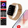 e54fd3f284cfbf41 Square Smart Watch Women Men Smartwatch Touch Dial Call Music Smartclock For Android IOS Fiess Tracker Sport Smart-watch