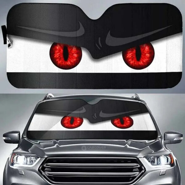 Car Solar Protection Cartoon Big Eyes Heated Windshield Sunshade Car Window Windscreen Cover Sun Shade Auto Sun Visor