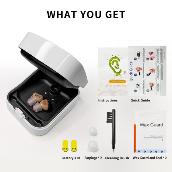 Digital Hearing Aids Invisible For Elder Seniors With A10 Battery In The Ear Sound Amplifier Audífonos First Aid