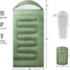 Atarashi Camping Sleeping Bag- 4 Seasons for Adults, Light, Warm, Extra-Large with Compression Sack- Great for Hiking, Backpacking & Outdoor Adventures