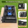e56adc178ebfeea8 Double Burner Butane Stove, Butane Camping Stove Kit with Carrying Case, Portable Auto Ignition Camping Burner for RV, Apartments, Outdoor