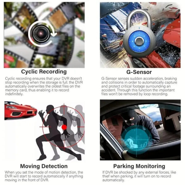 e5a71208372554ce Hd dashcam wireless WiFi connects front and rear dual lens with reverse video car black box, car DVR, car surveillance camera