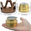 e5b7b7be26320d62 Famgee Outdoor Mini Portable Alcohol Stove Burner for Backpacking Hiking Camping Survival (Gold)