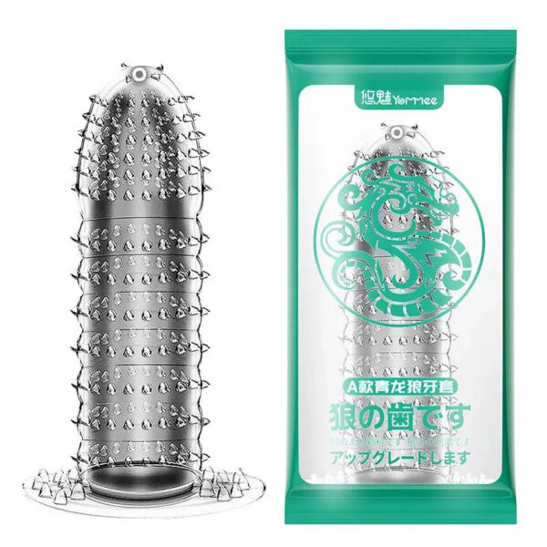 e5b893bcd5d9d226 Spike Penis Sleeve Reusable Condoms Sex Toys for Men Delay Ejaculation Penis Sleeve Contraception Cock Ring Extender 남성전용기구