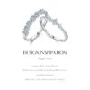 MODIAN 925 Sterling Silver Exquisite Eternity Band Paraiba Color CZ Ring Mint Green Stackable Rings For Women Fine Jewelry