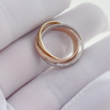 e5ed656776e51c6d Sterling Sier High Quality Exquisite Diamond Tricolor 3-in-1 Ring for Women Fashion Classic Jewelry Party Gift