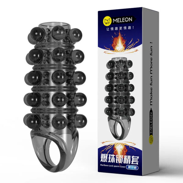 Penis Condom Wolf Tooth Thickening Penis Sleeves Granular Stimulus Safer Sex Toys Dick Erotic Male Adult Products Reusable Cock