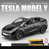 e61b060da01558d1 1:24 Tesla Y 3 S Metal Alloy Diecast Model Sound And Light Children's Toy Collectibles Birthday Gifts