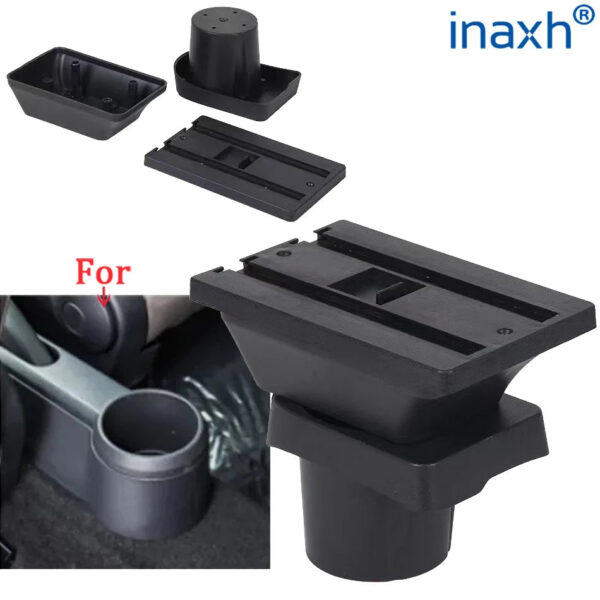 e61e168bda3bf187 For Volkswagen UP Armrest Box For Skoda Citigo VW UP Seat Mii Car Armrest Console Storage Box Cup Holder Car Accessories