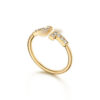 e61fc923f640e8d3 Designer for women diamond mens double T open love wedding gold ring popular fashion classic high quality jewelry blue box