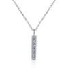 Smyoue D Color 5 Gems Full Moissanite Necklace for Women Man Sparkling Lab Created Diamond Pendant S Sterling Sier GRA