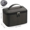 1pc Business Trip Men's Toiletry Double Layer Large Capacity Cosmetic Oxford Cloth Storage Bag Portable Handbag
